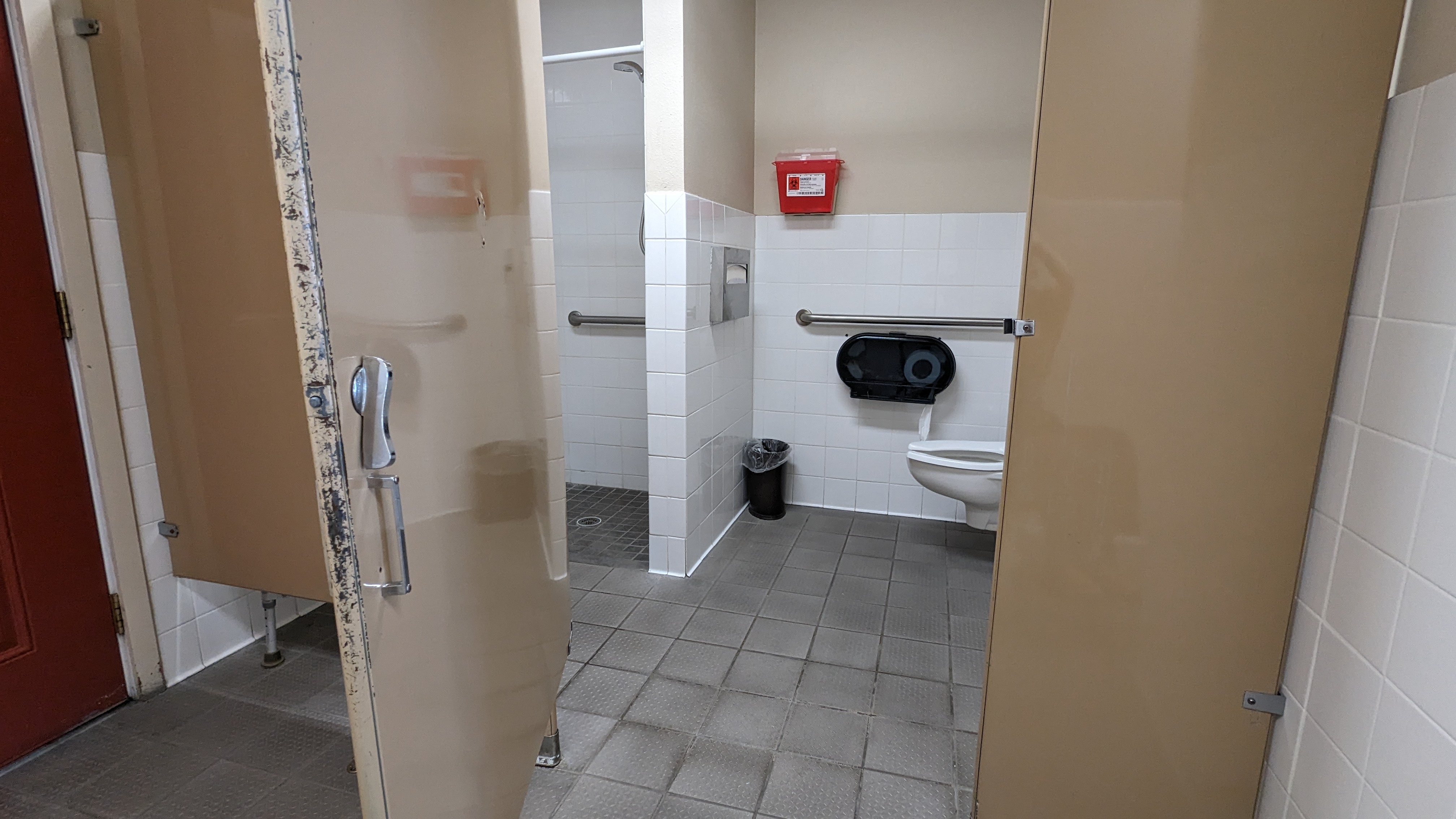 ADA stall with shower