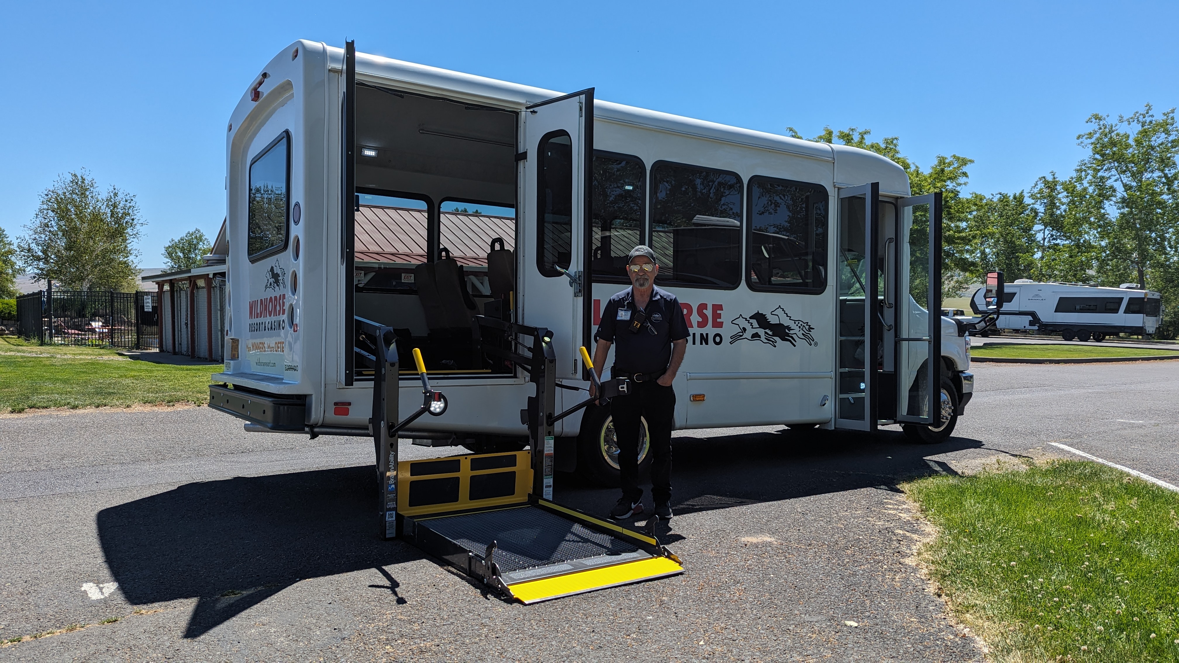 On property shuttle with ADA lift.